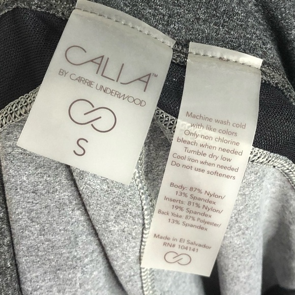 Calia Gray Two Tone Athletic Leggings S - Picture 4 of 4